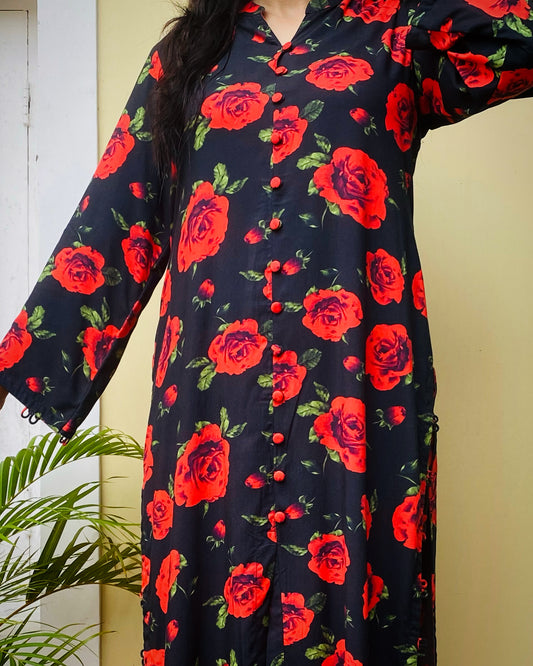 Rose Print Coord Set