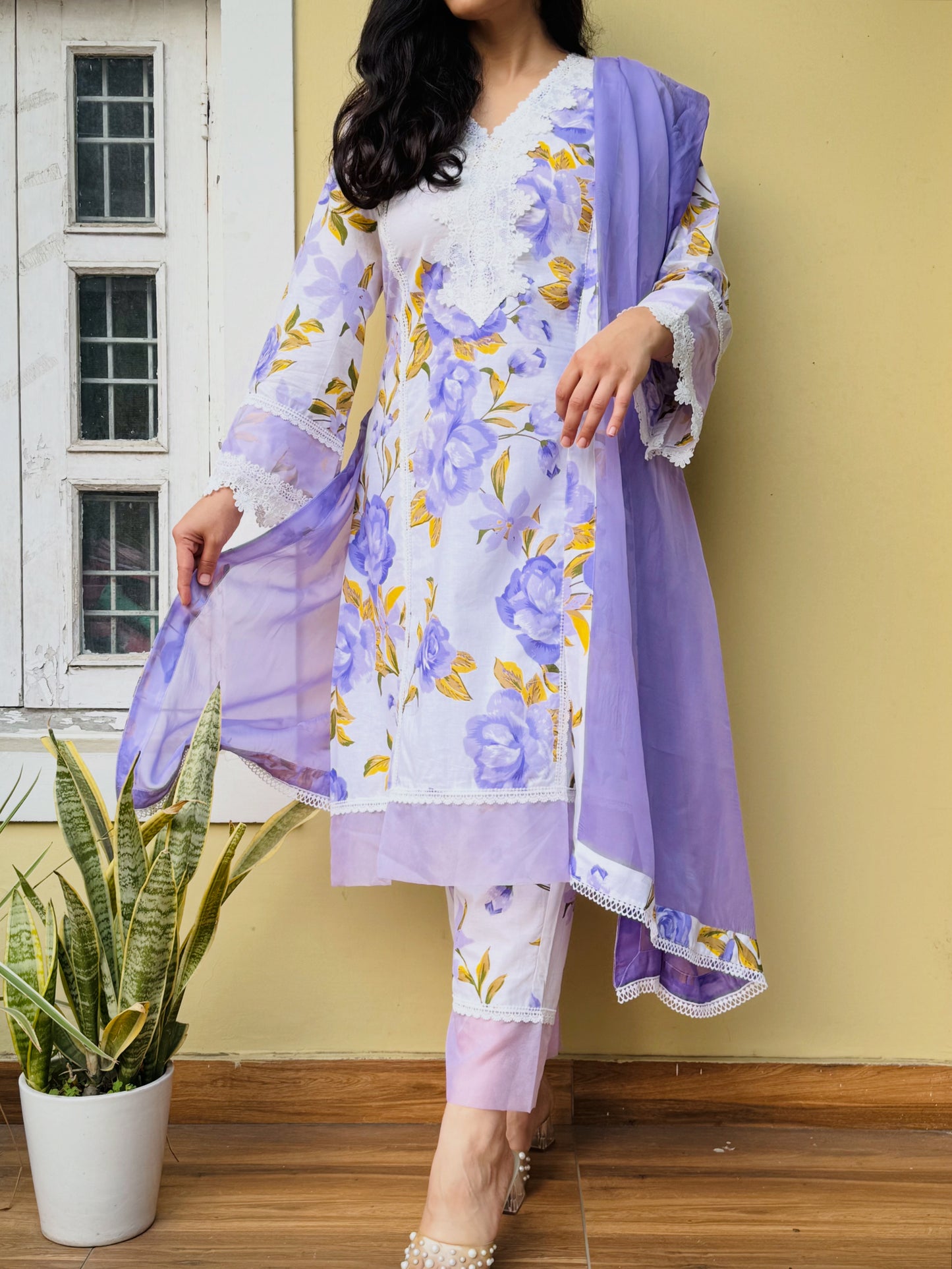 Emaya Lavender Suit Set