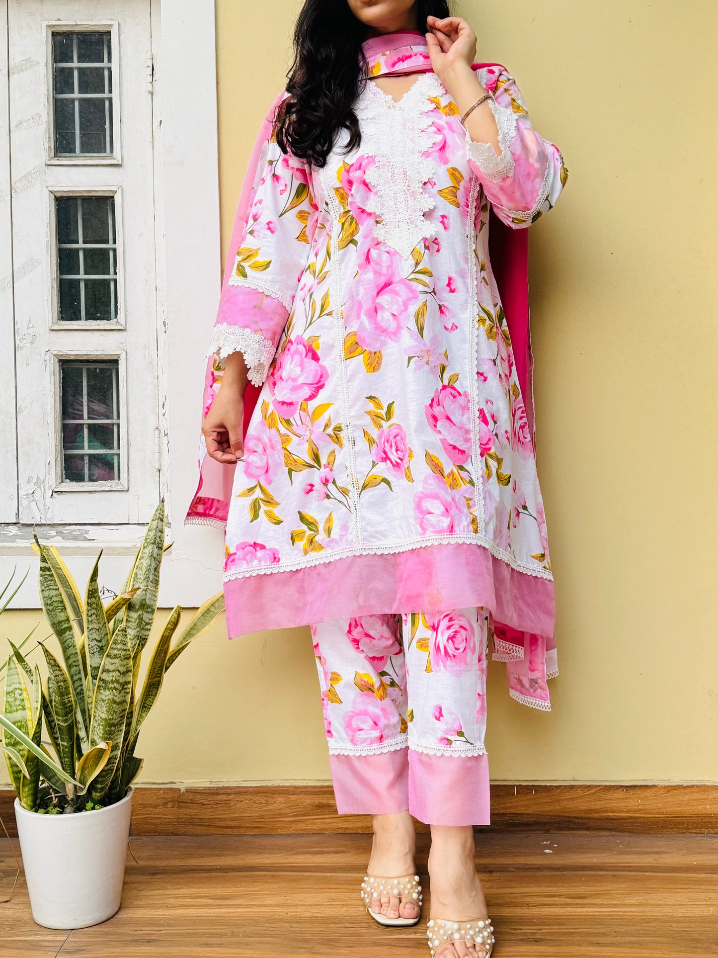 Emaya Pink Suit Set
