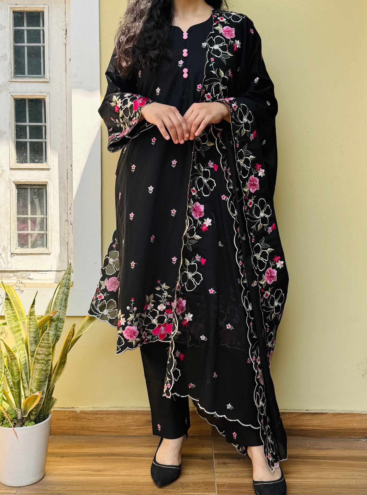 Zareen Pink Suit Set